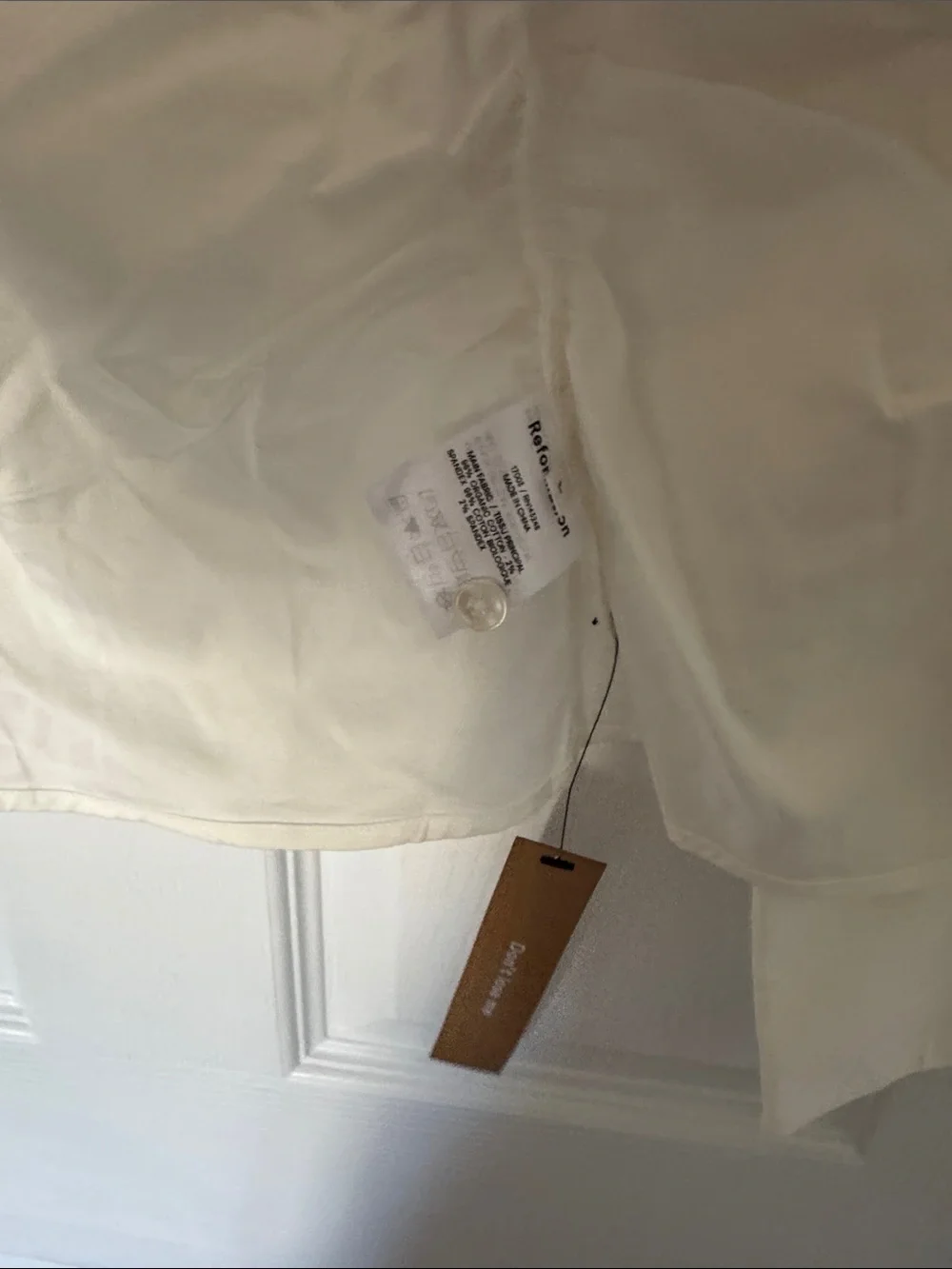 White Button-Down Women's Shirt Jacket